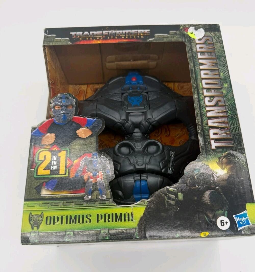 Transformers Rise Of The Beasts "Optimus Primal" 2 In 1 Mask & Figure Hasbro NEW